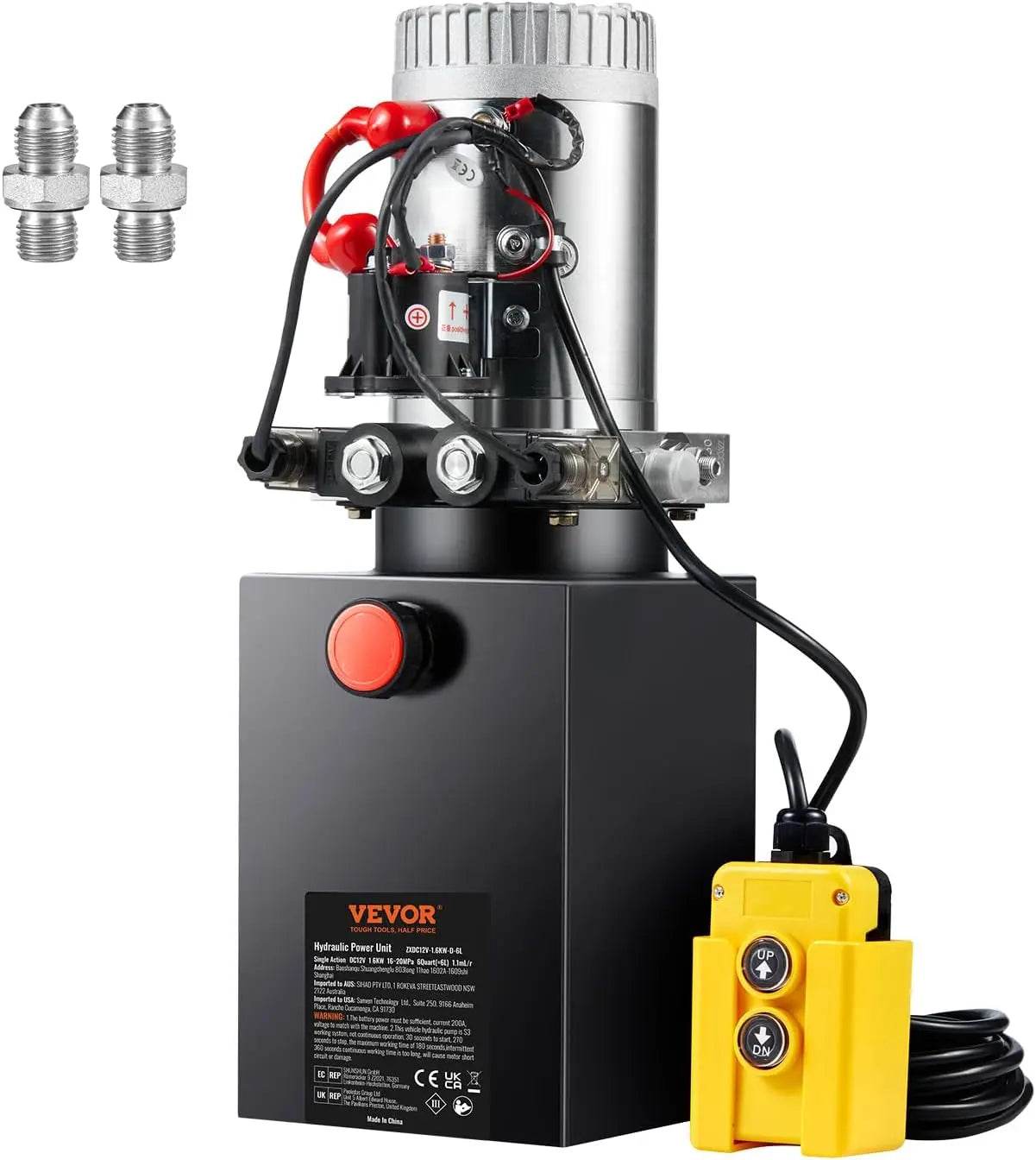 6 Quart Double Acting Hydraulic Pump for Dump Trailers - Estalios