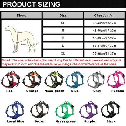 Reflective Adjustable Pet Dog Harness for All Sizes - Estalios