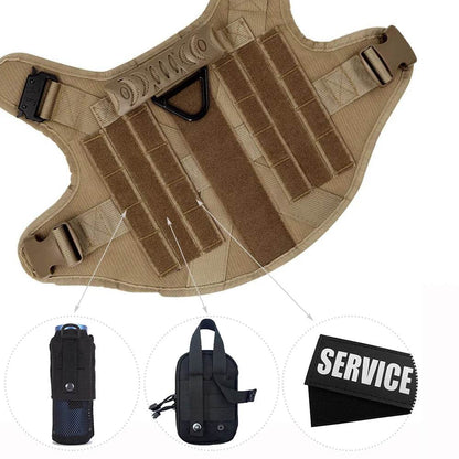 Military Large Dog Harness Leash for Tactical Training - Estalios