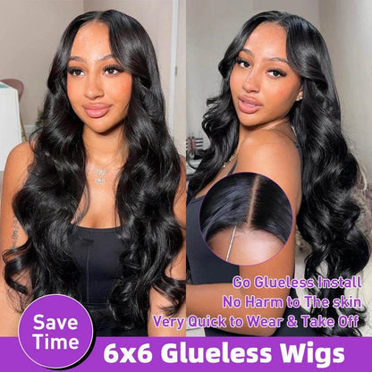 13x6 HD Transparent Body Wave Lace Frontal Human Hair Wig - Estalios