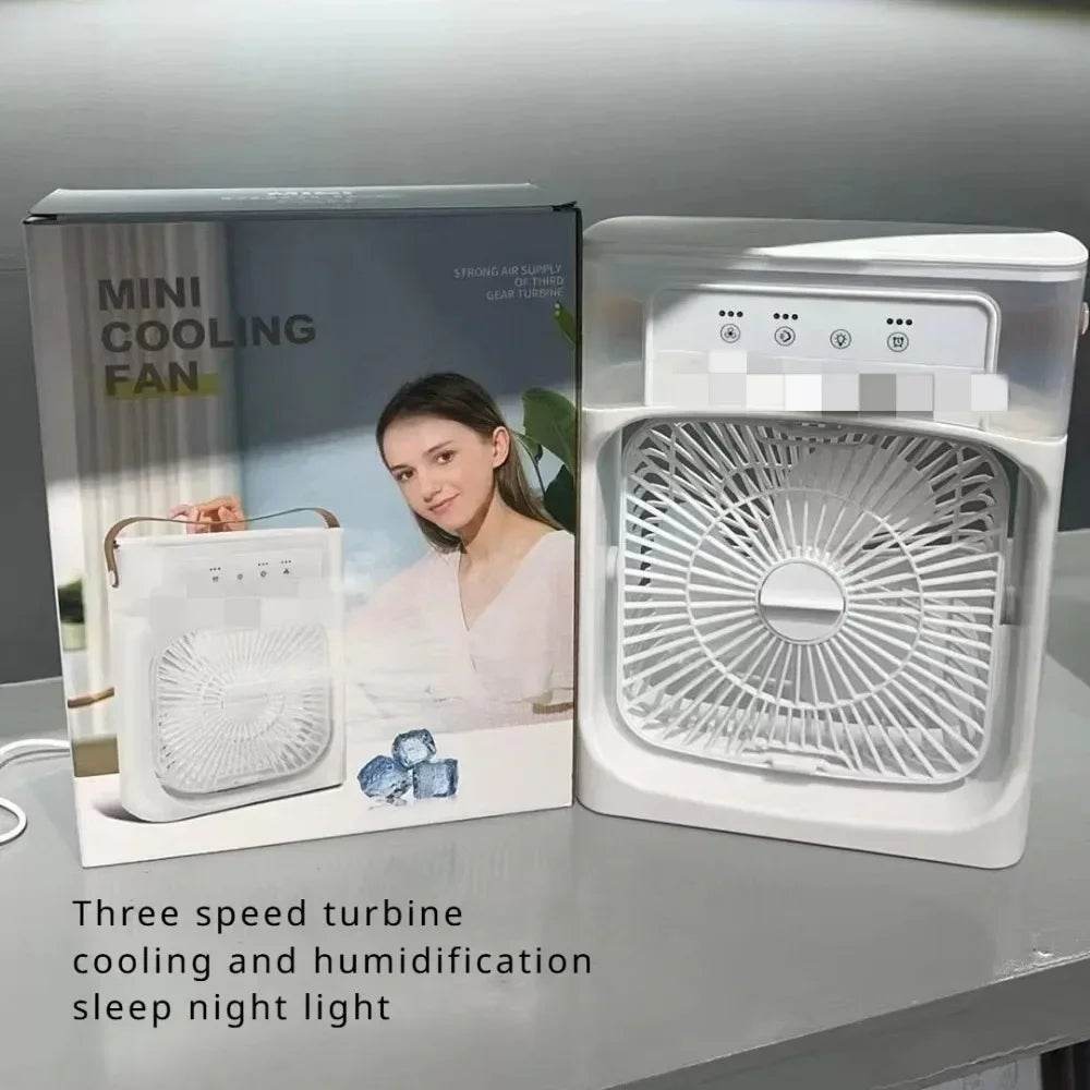 Summer Cooling Fan Desktop Humidifier Portable Spray Chiller - Estalios