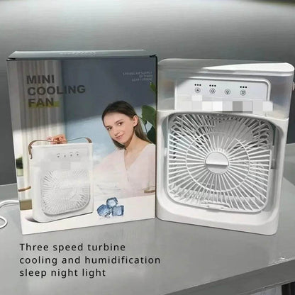 Summer Cooling Fan Desktop Humidifier Portable Spray Chiller - Estalios