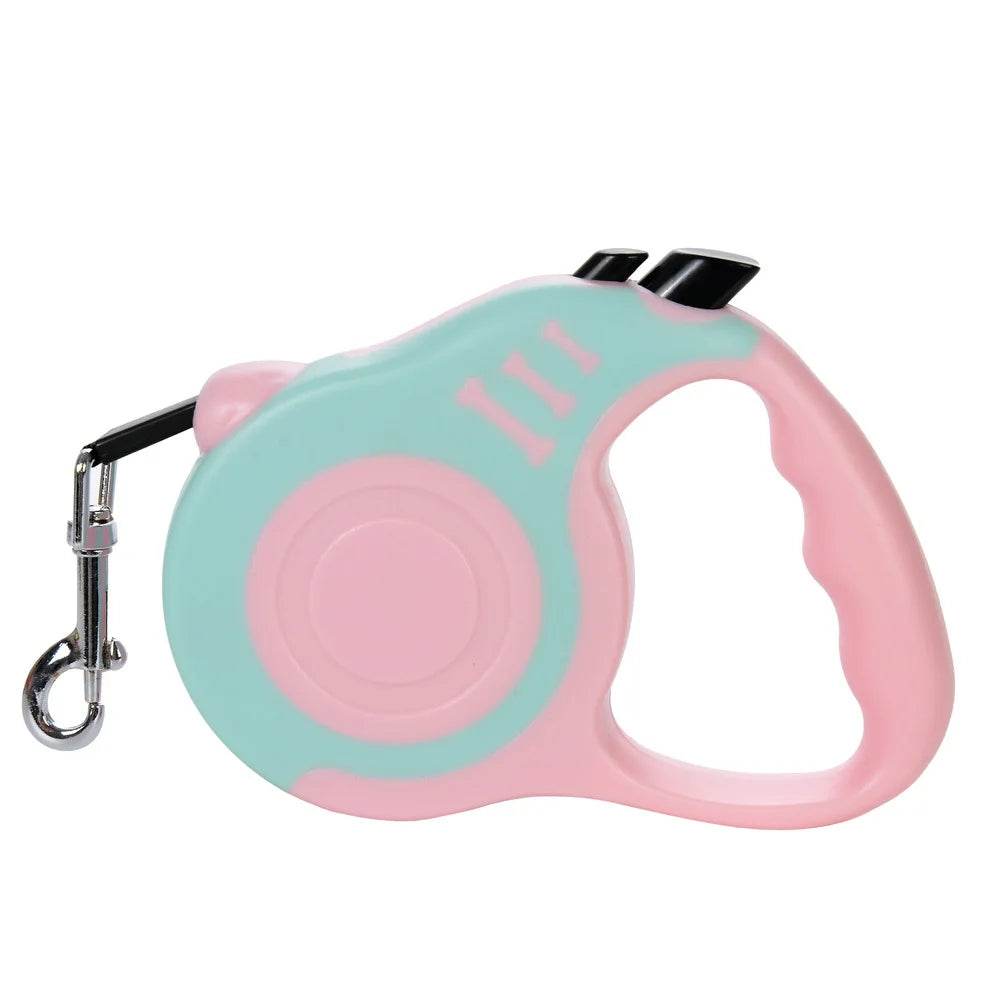 Pet Dog Automatic Retractable Traction Rope with Bone Print - Estalios