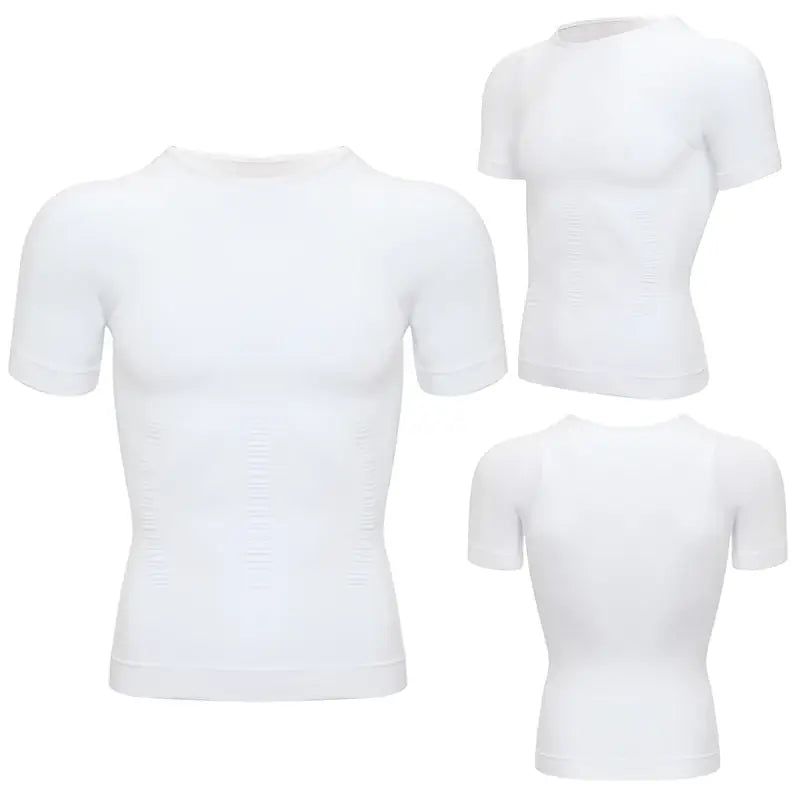 Camiseta moldeadora de pérdida de peso para hombre, camiseta de compresión adelgazante