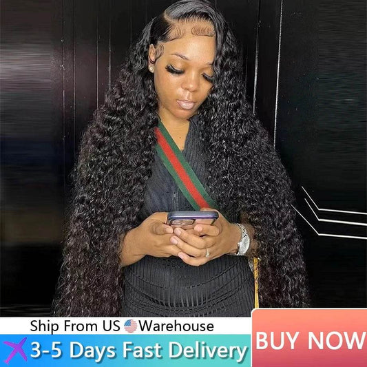 30 40 Inch Deep Wave Lace Front Wigs for Women - Estalios