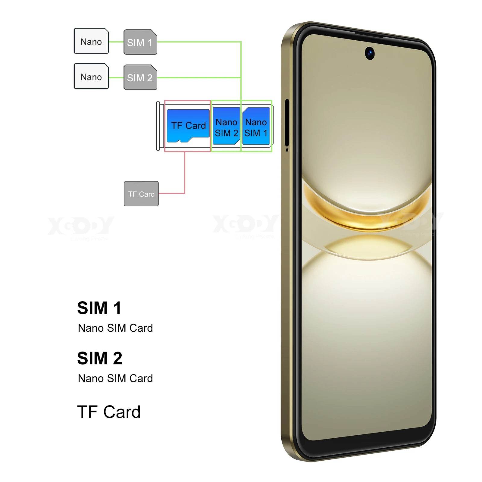 XGODY X31 New 6.5 Inch Smartphone 4G Dual SIM 3GB RAM - Estalios