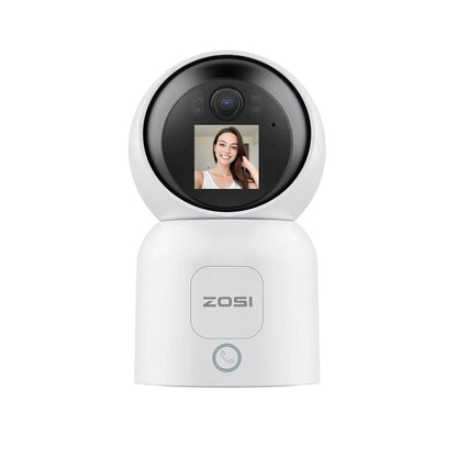 ZOSI Smart Baby Cams WiFi PTZ Auto Tracking AI 360° Panoramic Indoor Video Surveillance - Estalios