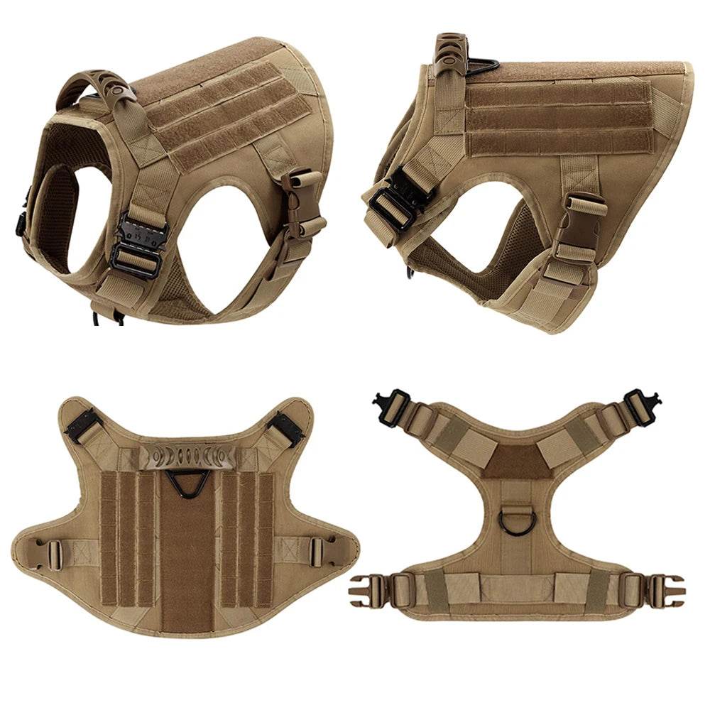 Military Large Dog Harness Leash for Tactical Training - Estalios