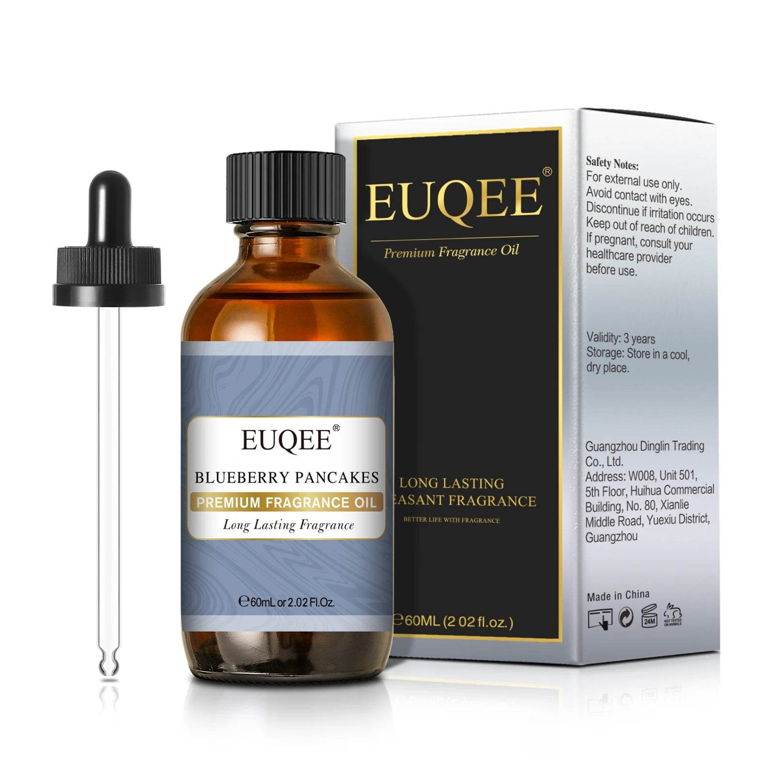 EUQEE 60ml Men's Fragrance Oils for Car Diffusion Aromas - Estalios