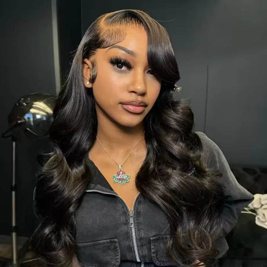 13x6 HD Transparent Body Wave Lace Frontal Human Hair Wig - Estalios