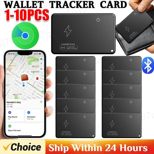 1-10pcs Wallet Tracker Card Wireless Charging Tracking Location Gps Locator Smart Tag for Iphone Apple Device Find My Airtag - Estalios