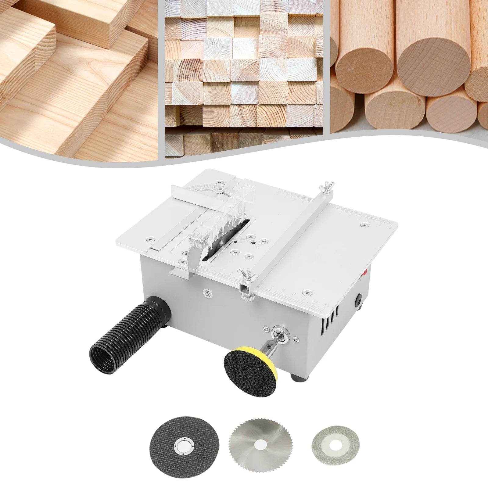 240W Mini Table Saw Adjustable for DIY Modeling Projects - Estalios
