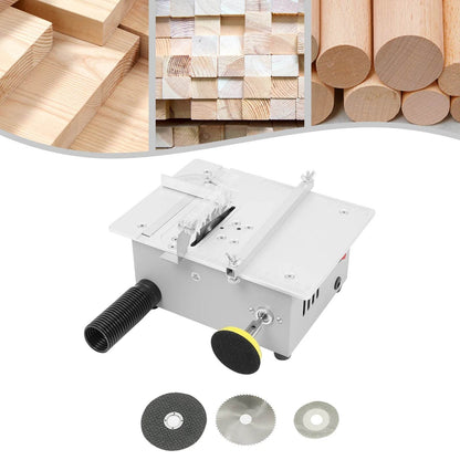 240W Mini Table Saw Adjustable for DIY Modeling Projects - Estalios