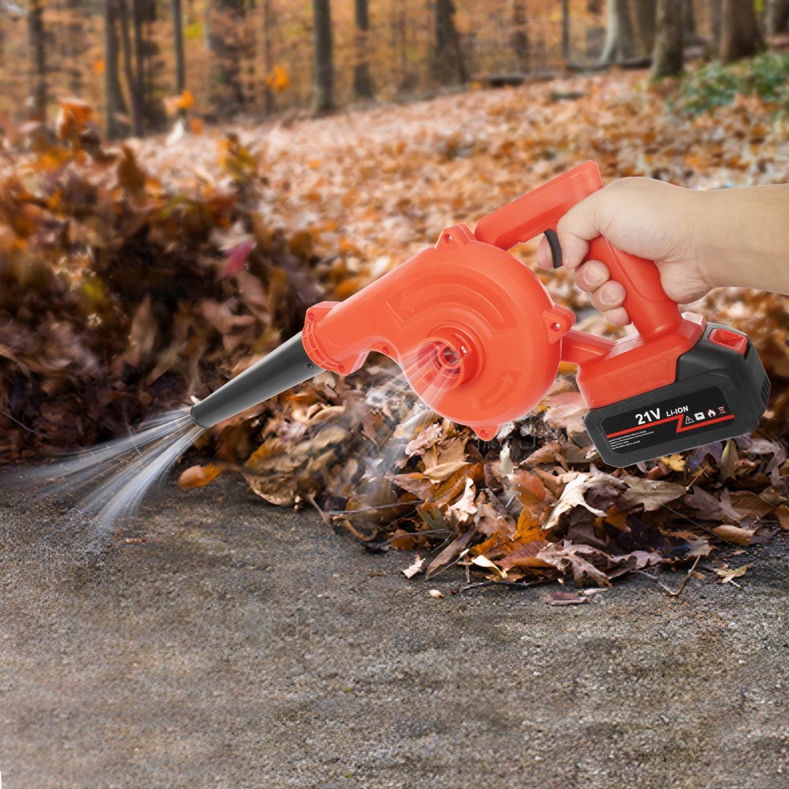 800W Electric Leaf Blower Battery Powered Adjustable Cleaning - Estalios