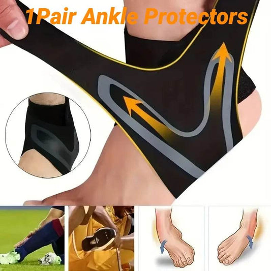 2Pcs Adjustable Compression Ankle Brace for Pain Relief - Estalios