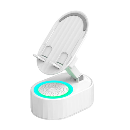 Portable Cell Phone Stand Speaker With Surround Sound Black - Estalios