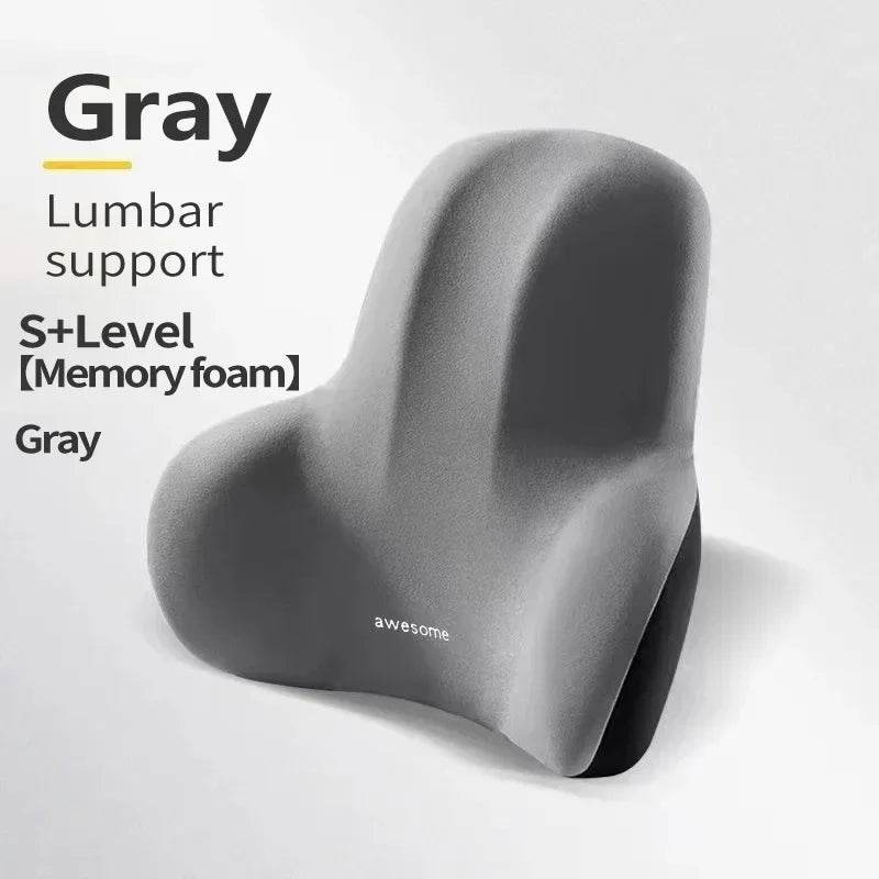 Memory Foam Lumbar Back Cushion for Pain Relief Support - Estalios