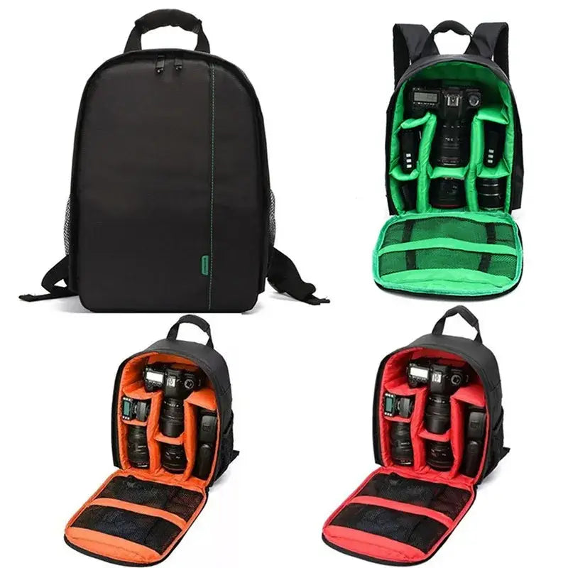 Mochila DSLR impermeable para equipos de cámara Nikon y Canon