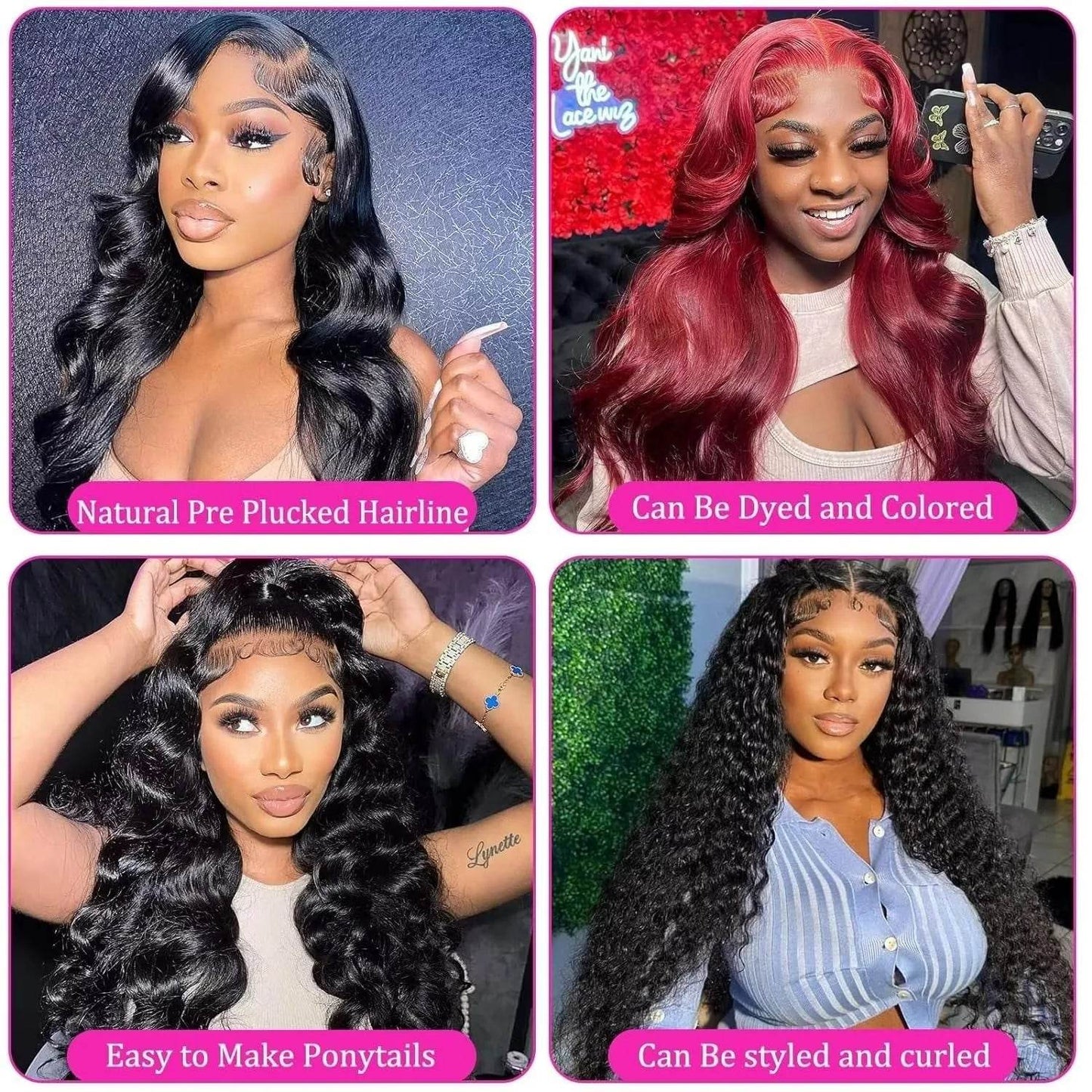 13x6 Body Wave Lace Front Wigs Human Hair 200% Density - Estalios