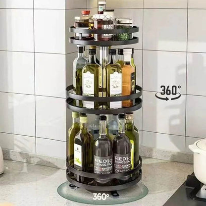 360 Rotation Spice Rack Multi-Layer Kitchen Organizer Tray - Estalios