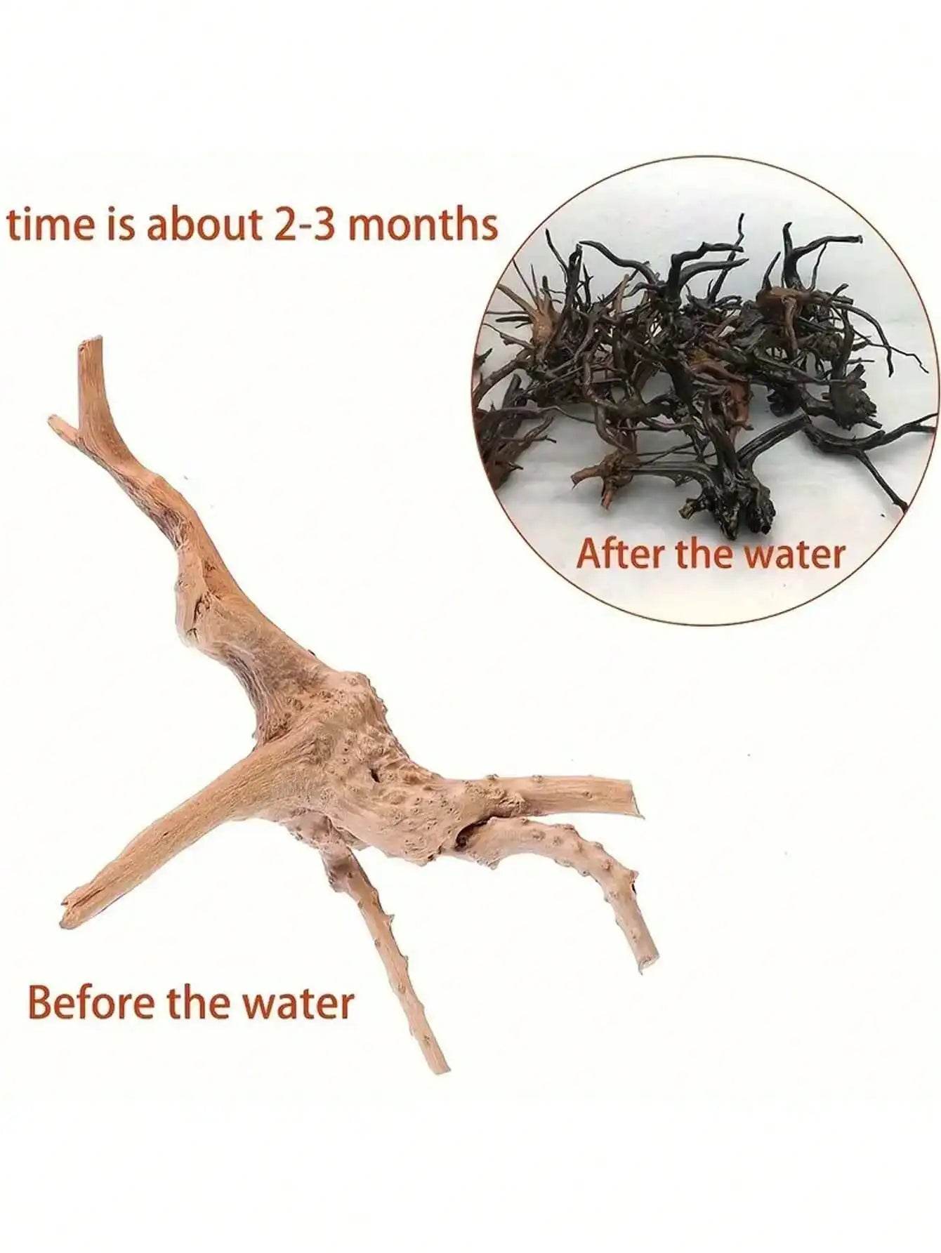 5-10CM Small Natural Tree Trunk Aquarium Decoration Ornament - Estalios