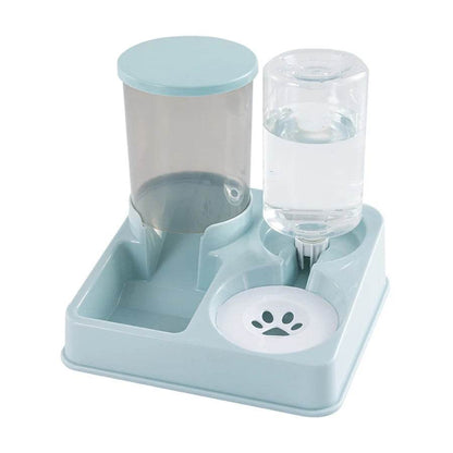 Automatic Cat Feeder Water Dispenser Set 2 In 1 Tilted Feeder - Estalios