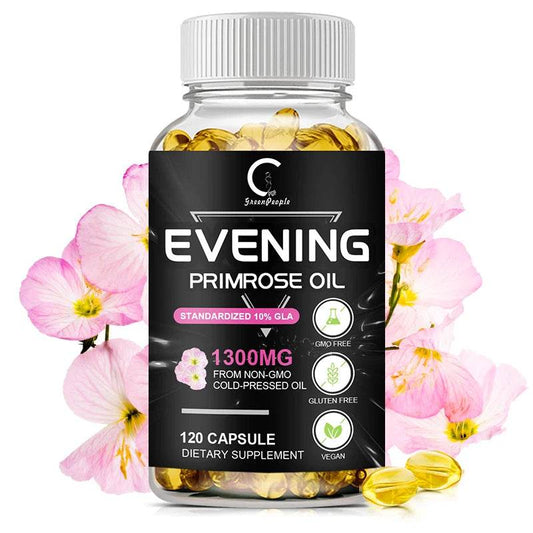 Evening Primrose Oil Supplement Capsules for Healthy Skin - Estalios