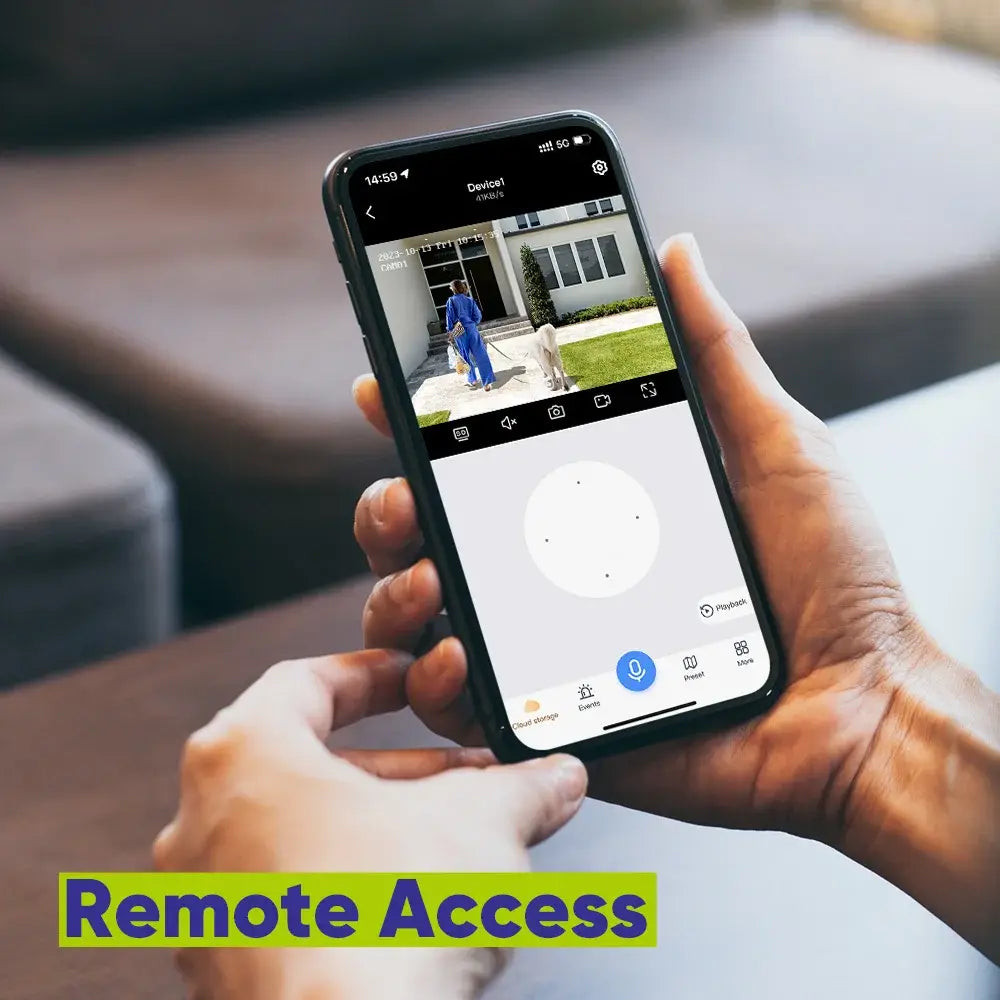 Sistema de cámara de vigilancia Wifi SANNCE de 5 MP, visión nocturna por infrarrojos inteligente, detección de movimiento por voz bidireccional, protección de seguridad Wifi