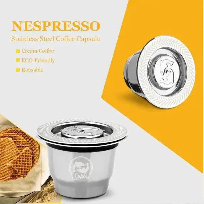 Sleek Reusable Coffee Capsule Set for Bold Eco Brewing - Estalios