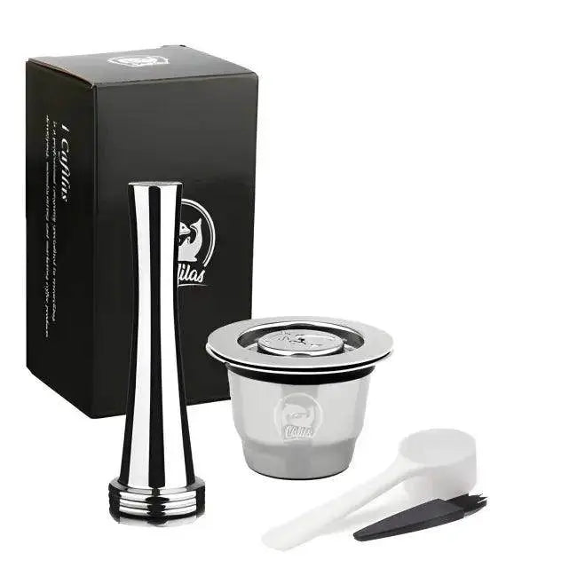 Sleek Reusable Coffee Capsule Set for Bold Eco Brewing - Estalios