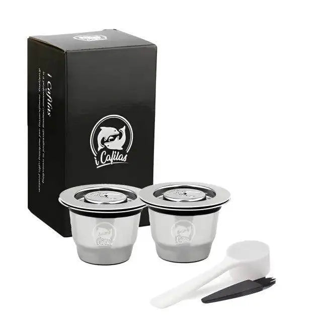 Sleek Reusable Coffee Capsule Set for Bold Eco Brewing - Estalios
