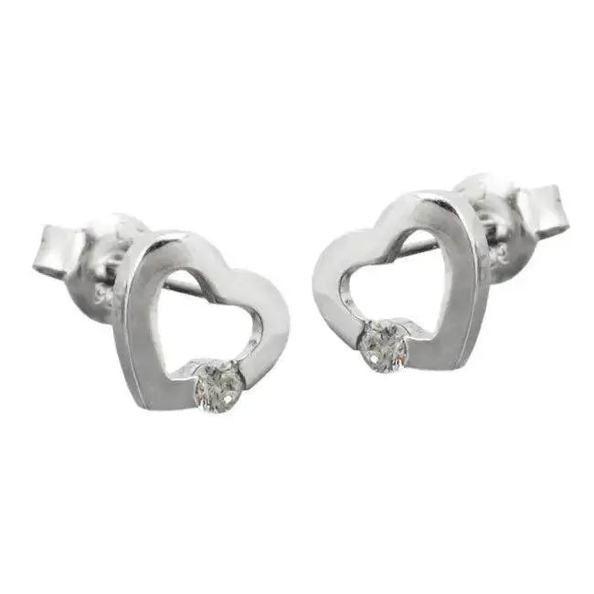 Spark Your Style with Heart Gemstone Earrings for Elegance - Estalios