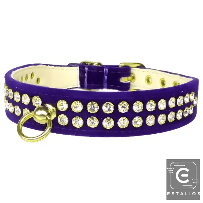 Sparkling Colorful Jeweled Dog Collars for Your Pet's Neck - Estalios
