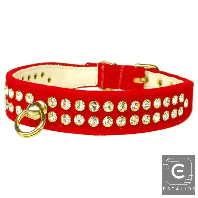 Sparkling Colorful Jeweled Dog Collars for Your Pet's Neck - Estalios