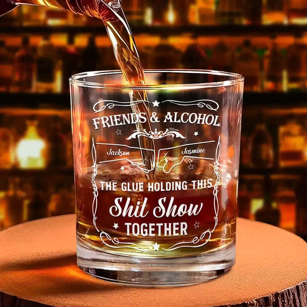 Personalized Whiskey Glass for Friends & Alcohol Lovers - Estalios