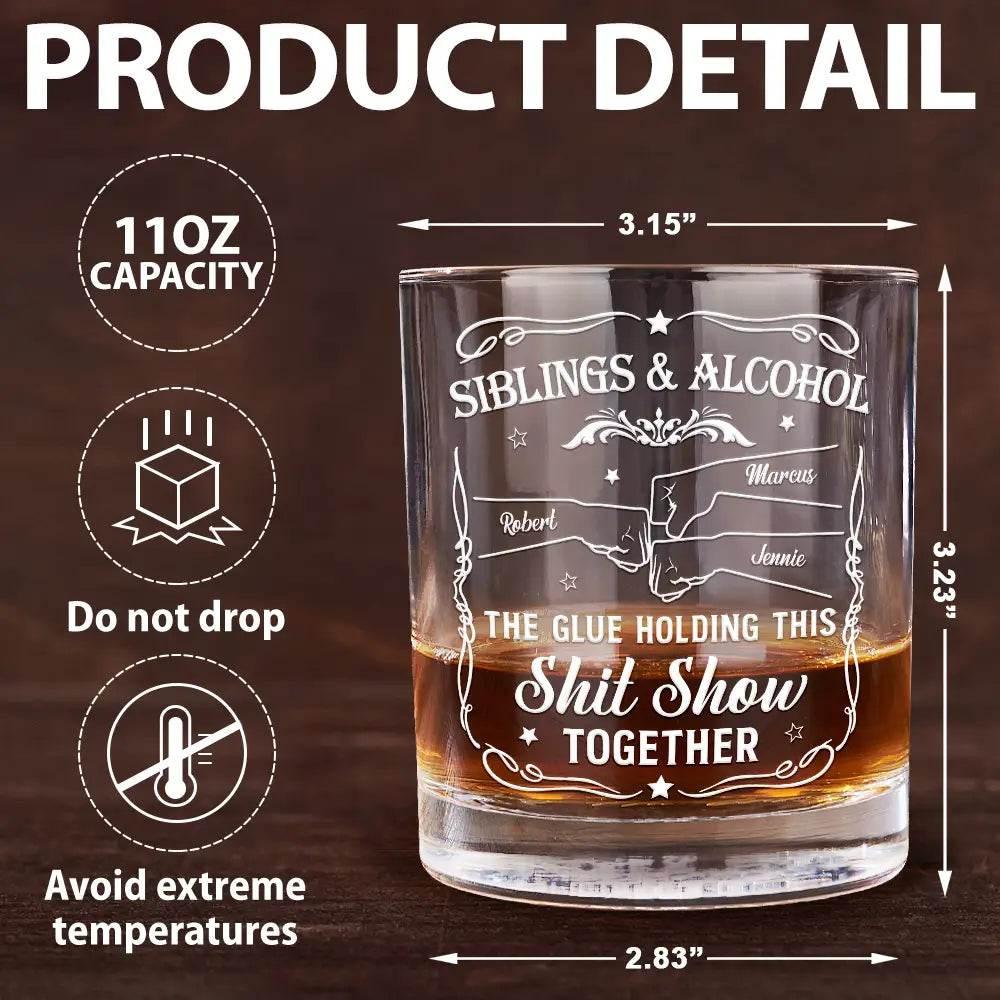 Personalized Whiskey Glass for Friends & Alcohol Lovers - Estalios