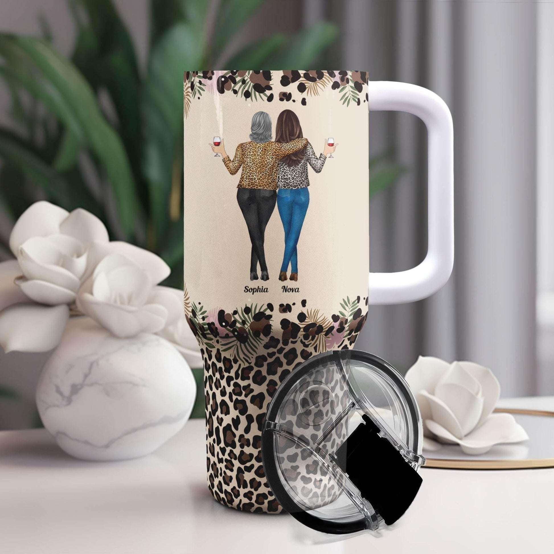Personalized 40oz Tumbler for Daughter: I Am The Storm - Estalios