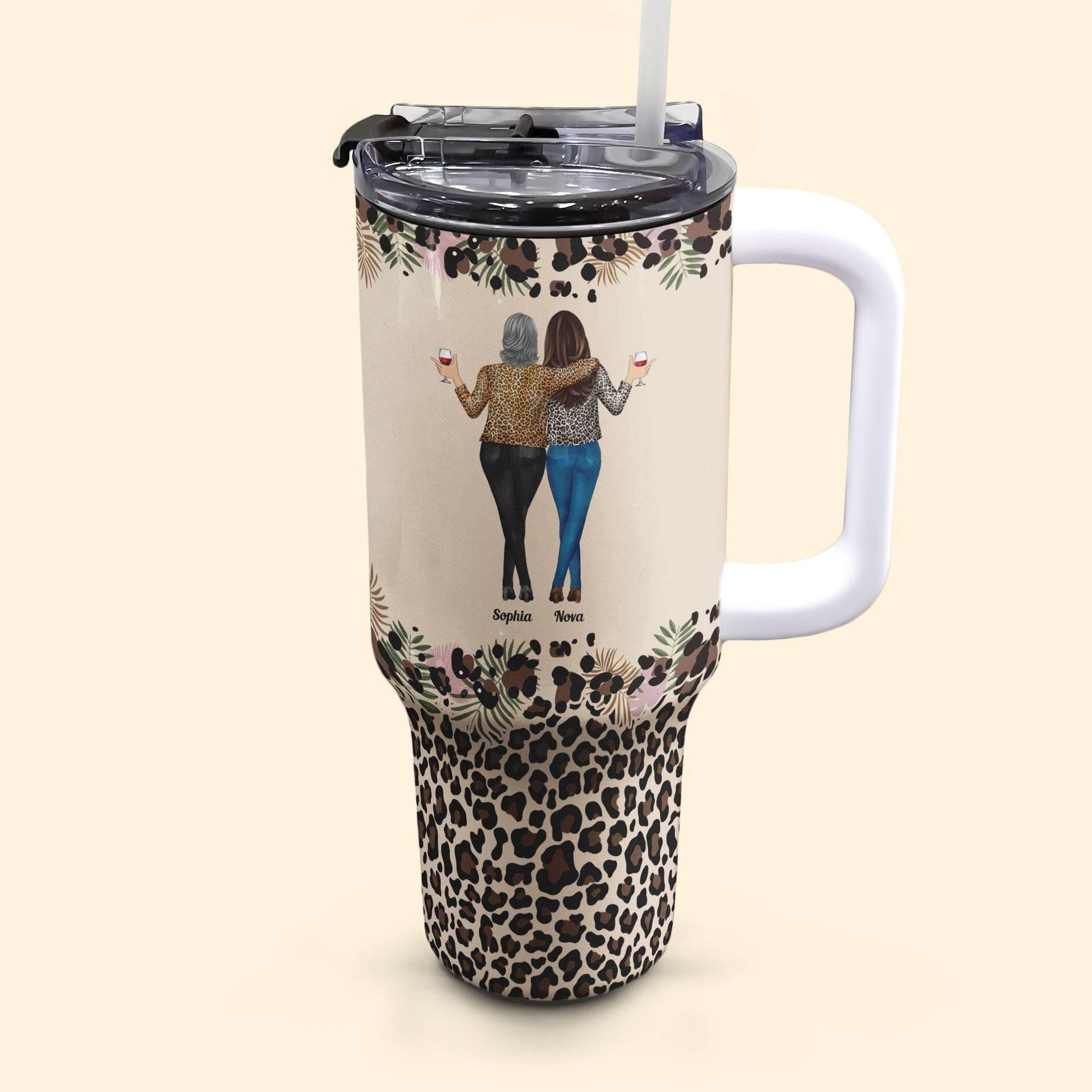 Personalized 40oz Tumbler for Daughter: I Am The Storm - Estalios