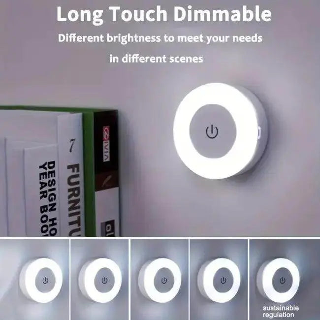 Versatile LED Touch Night Light with Rechargeable Battery - Estalios