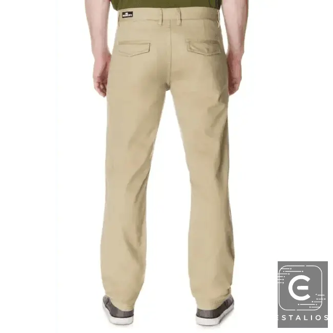 Vibrant Khaki Casual Pants for Effortless Everyday Style - Estalios