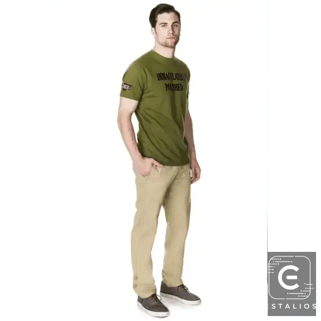 Vibrant Khaki Casual Pants for Effortless Everyday Style - Estalios