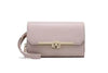 Vibrant Pale Pink Clutch with Glamorous Gold Touch Style - Estalios