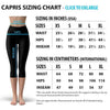 Womens Black and Gold Striped Lines Capri Leggings for Style - Estalios