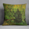 A Lane in the Public Garden at Arles by Van Gogh Cushion Cover - Estalios