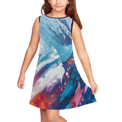 Girls' Sleeveless Dress (D58) - Estalios