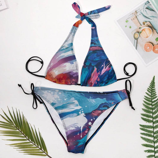 Plus Size Bikini Swimsuit with Adjustable Straps and Style - Estalios