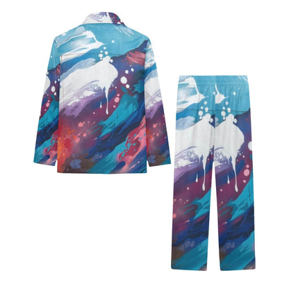 Big Girls' V-Neck Long Pajama Set for Comfortable Sleepwear - Estalios