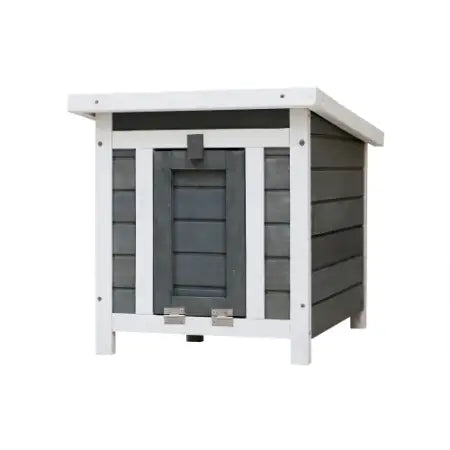 Weatherproof Wooden Outdoor Rabbit Hutch with Lockable Door for Small Pets