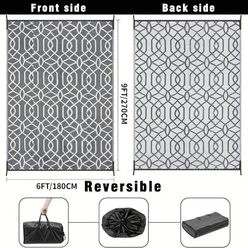 Waterproof Reversible Outdoor Rug For Patios And RV Camping - Estalios