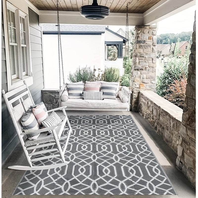 Waterproof Reversible Outdoor Rug For Patios And RV Camping - Estalios